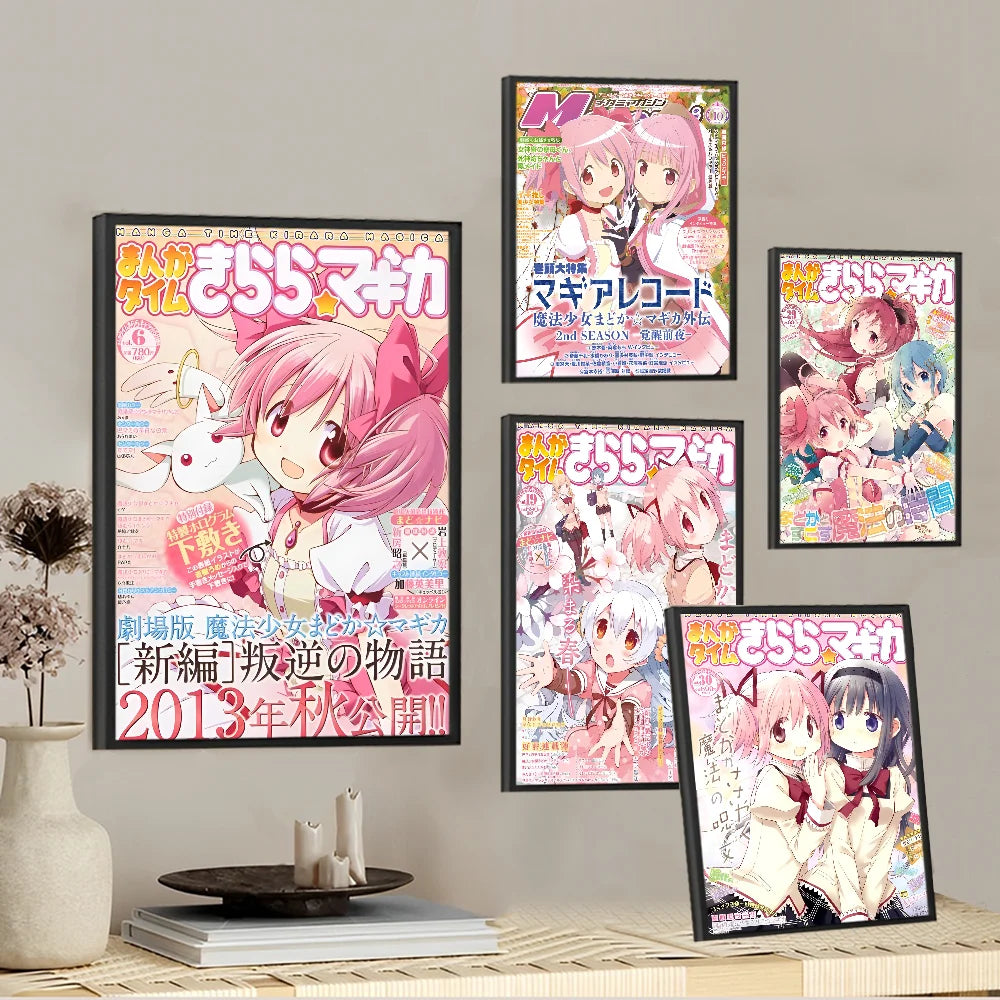 Puella Magi Madoka Magica Poster Anime Posters Sticky HD Quality Wall Art Retro Posters For Home Kawaii Room Decor Puella Magi Madoka Magica Poster Anime Posters Sticky HD Quality Wall Art Retro Posters For Home Kawaii Room Decor